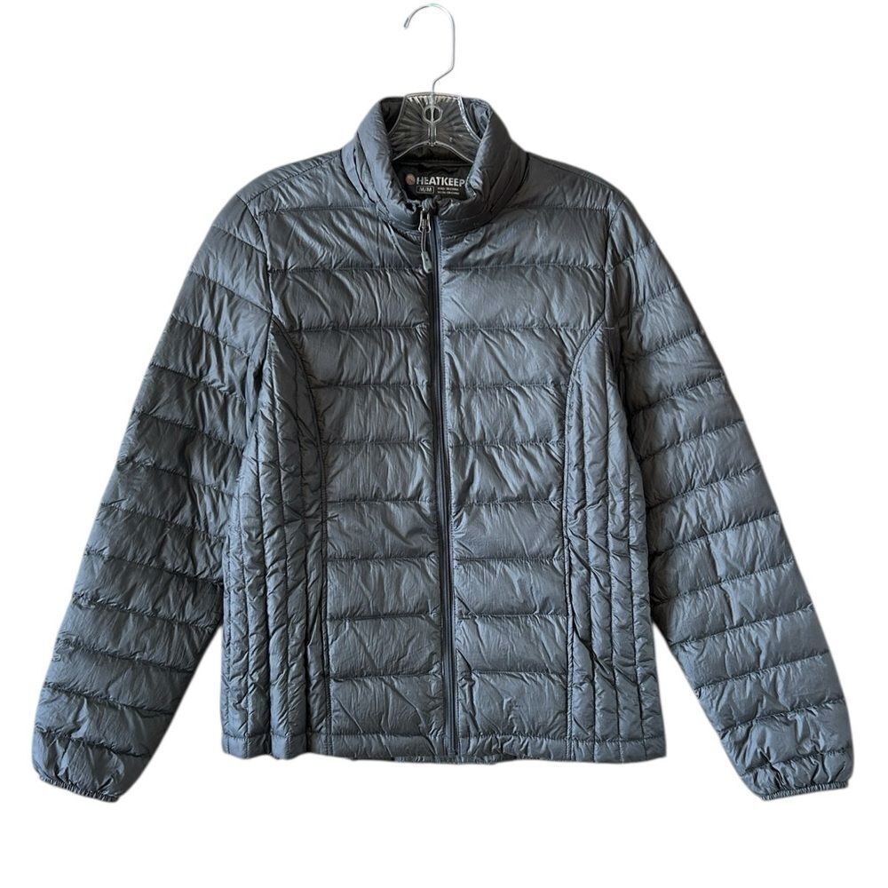 HeatKeep 90% Down Grey Puffer Jacket
